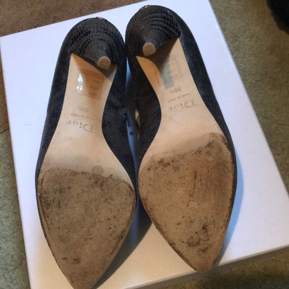 Dior booties: Black grey and taupe - Picture 4 of 7